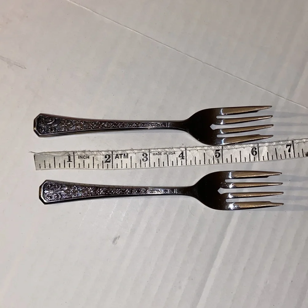 Interpur Two Stainless Steel Salad Forks